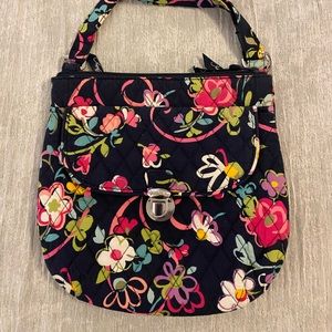 EUC Vera Bradley crossbody in retired Ribbons pattern